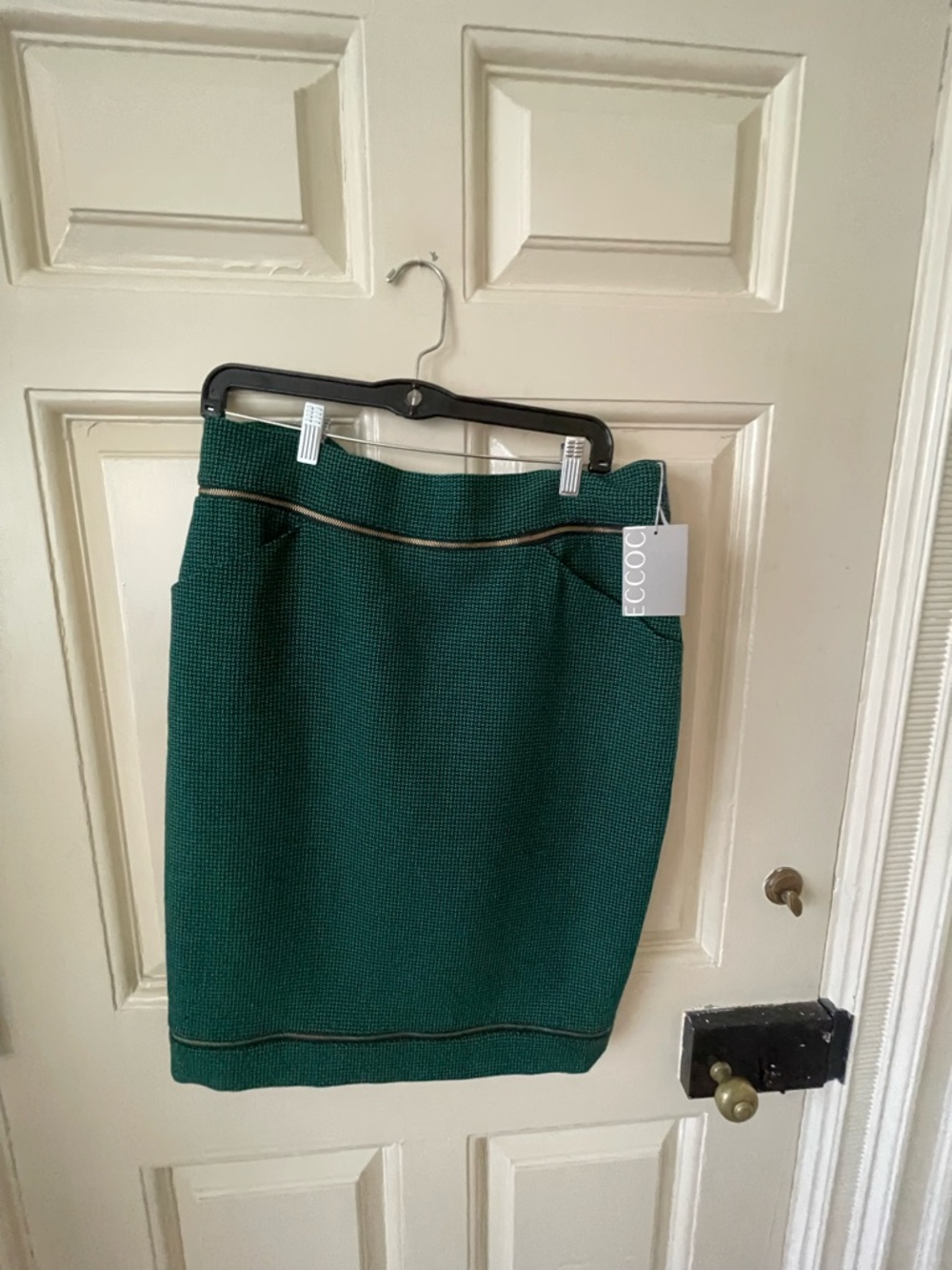 New w tags Deep Green Textured Pencil Skirt